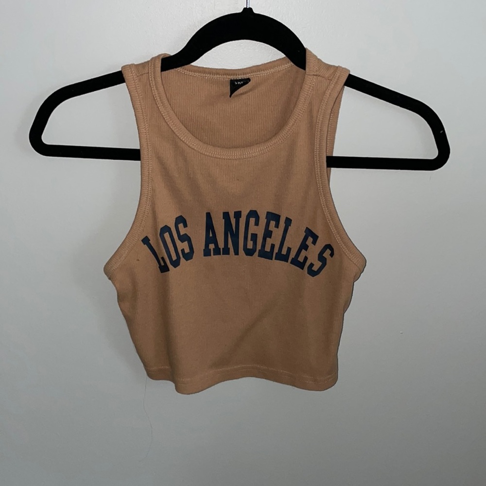 Shein los Angelo’s cream crop top